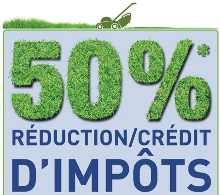 50% de reduction d'impots SAP jardin 50 % de réduction d’impôt